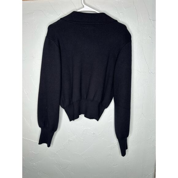 Charlie Holiday Black V Neck Pullover Sweaters - Picture 2 of 8
